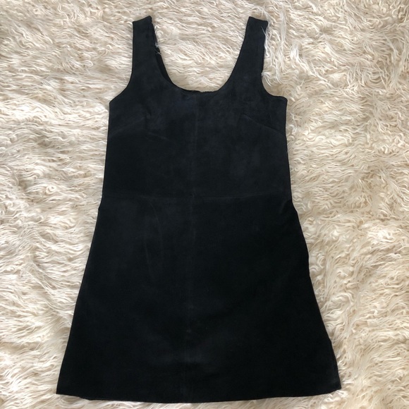 Retro style suede shift dress - Picture 2 of 6